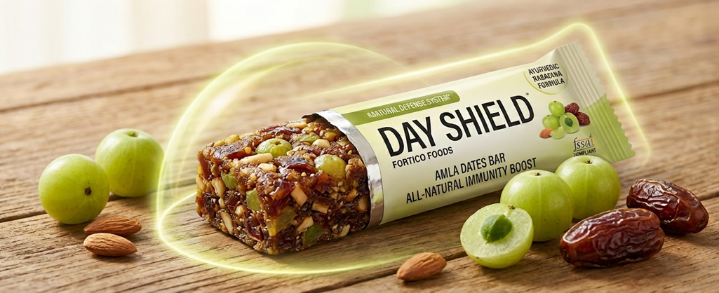 Day Shield bars and ingredients